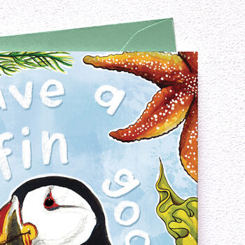 Have A Puffin Good Birthday Card, 3 of 5