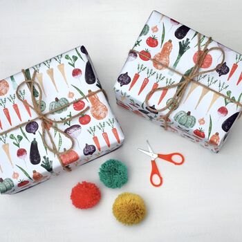 Vegetable Patch Wrapping Paper, 3 of 4
