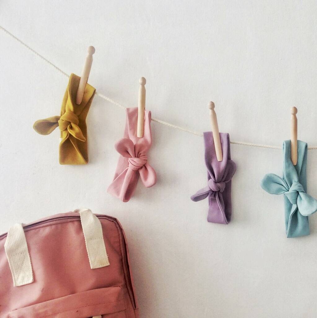 personalised hair band knot by jerry & jo