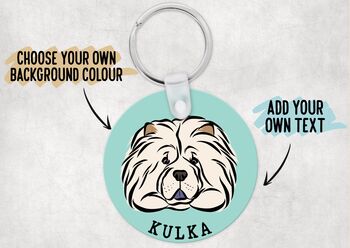 Personalised Chow Chow Keyring, 3 of 6