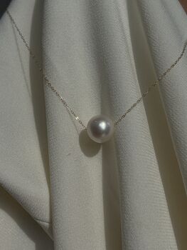 'Ginto' Real Gold Single Pearl Necklace, 7 of 12
