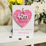Personalised 40th Birthday Gift For Her And Card, thumbnail 4 of 4