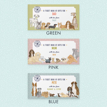 Personalise Book Of Giftable Tickets For Dog Lovers, 3 of 7