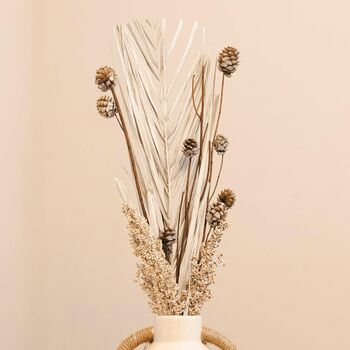 Small White Dried Flowers Autumn Leaves, 5 of 5