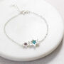 Mum And Child Sterling Silver Star Birthstone Bracelet, thumbnail 6 of 9
