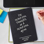 Personalised Any Message Black Hardback Notebook, thumbnail 1 of 4