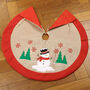 Sam The Snowman Fabric Christmas Tree Skirt, thumbnail 4 of 9