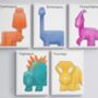 Dinosaur Nursery Print Set A5, 5x7, thumbnail 7 of 7