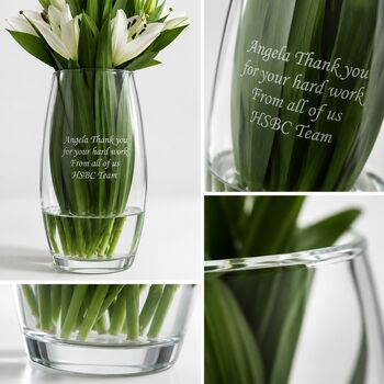 Personalised Flower Vase Corporate Gift, 2 of 11