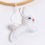 Rabbit And Leaf Hanging Felt Craft Kit, thumbnail 3 of 5