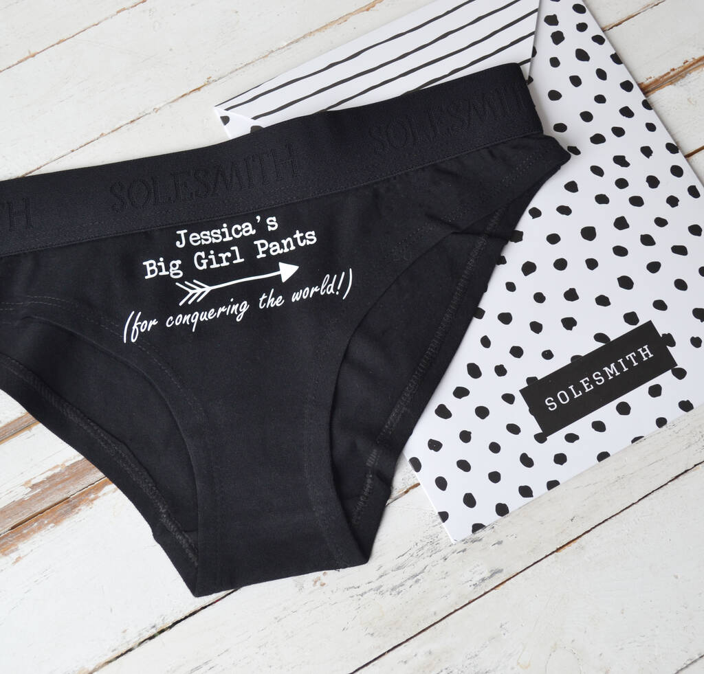 Conquering The World Big Girl Pants By Solesmith Notonthehighstreet