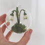 Paper Snowdrop Tiny Terrarium With Gift Tag And Box, thumbnail 5 of 11