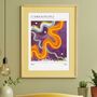 Pulp Music Inspired Abstract 90s Music Painting Print, thumbnail 1 of 3