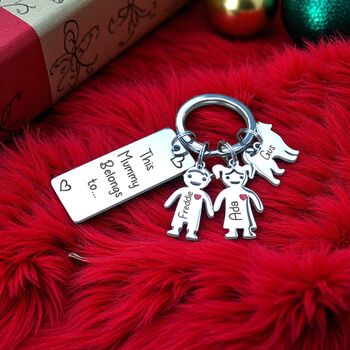 Personalised Keyring For Mummy Or Daddy, 2 of 10