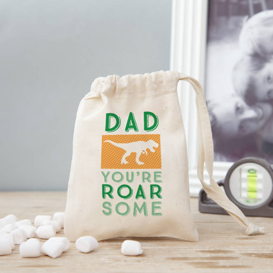 'dinosaur' sweet gift bag for dads by so close