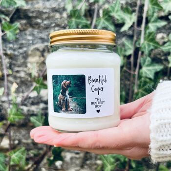 The Bestest Boy Pet Remembrance Candle – Personalised Pet Bereavement Gift, 2 of 11