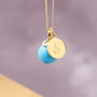 Orb Necklace In Gold Vermeil With Monogram, thumbnail 4 of 9
