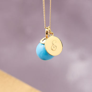 Orb Necklace In Gold Vermeil With Monogram, 4 of 9