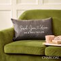 Personalised Couples Linen Cushion, thumbnail 3 of 6