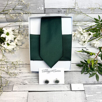 Bottle Green Wedding Set, 4 of 9