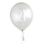 Five Silver 21st Birthday Party 21 Balloons, thumbnail 2 of 2