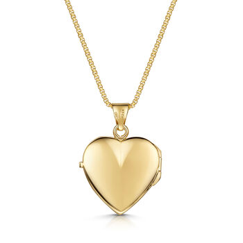 Italian Crossed Chains Heart Locket – 18 K Gold Plated, 5 of 5