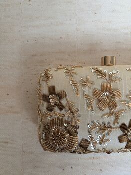 Light Gold Rectangular Clutch, 8 of 9