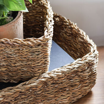 Small Rectangular Seagrass Storage Basket, 3 of 3