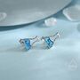 Sterling Silver Chemistry Flask Stud Earrings, thumbnail 4 of 11
