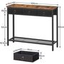Console Table Slim Sofa Table With Three Drawers, thumbnail 9 of 9