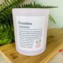 Personalised Grandma Definition Candle, thumbnail 3 of 11