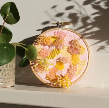 Pale Pink Embroidered Hoop, 4 of 7