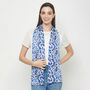 Honesty Print Long Double Sided Silk Scarf, thumbnail 3 of 12