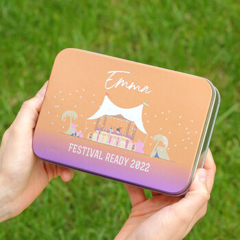 Personalised Music Festival Cutlery Tin Gift, 2 of 8