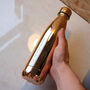 Personalised Rose Gold Metal Drinks Bottle, thumbnail 2 of 4