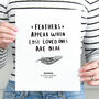 'Feathers Appear' Personalised Remembrance Print, thumbnail 3 of 6