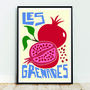 Pomegranates Print, Food Illustration Art, thumbnail 1 of 6