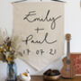 Personalised Couples Name Wedding Decoration Banner, thumbnail 1 of 7