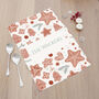 Personalised Gingerbread Wallpaper Tea Towel, thumbnail 1 of 6