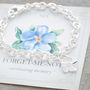 Forget Me Not Personalised Solid Silver Charm Bracelet, thumbnail 5 of 7