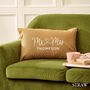 Personalised Couples Linen Cushion, thumbnail 4 of 6
