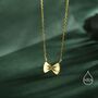 Sterling Silver Farfalle Pasta Shape Pendant Necklace, thumbnail 6 of 12