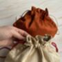 Bespoke Silk Pouch Bag Hand Made In Over 200 Shades, thumbnail 5 of 10
