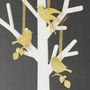Gold Perspex Bird Decoration Set, thumbnail 2 of 5