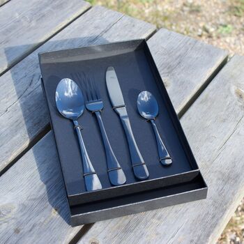 Personalised Four Piece Cutlery Gift Set For Him, 3 of 7