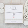 Silver Curb Chain Heart Bracelet – Team Bride, thumbnail 1 of 5