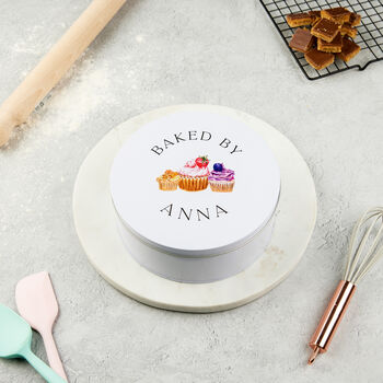 'Baked By Mummy' Cake Tin, 2 of 5