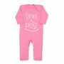 Strike A Pose, Baby Sleepsuit, Babgrow, Baby Gift, thumbnail 2 of 3