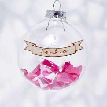 Personalised Confetti Bauble, 2 of 11