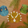 Dinosaur Party Masks Pack Of Six, thumbnail 3 of 3